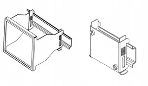 Lumel ATS 500 DIN Rail Adapter 45x45mm