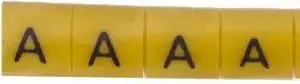Ergom OZ-0 Wire Marker, A, Yellow, 100 pcs