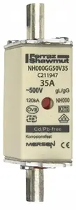 Mersen NH 000 NH00C Fuse Link 35A 500VAC gG