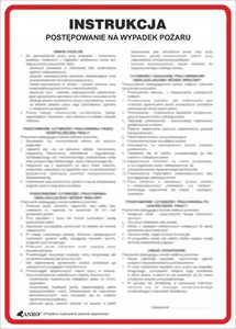 ANRO Ugunsdrošības instrukcijas plāksne IP01/P