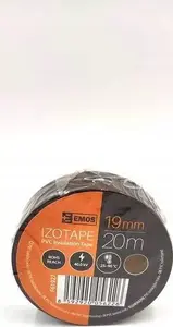 Изолента ПВХ EMOS, 19 мм x 20 м, коричневая