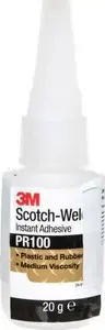 3M Scotch-Weld PR100 Cyanoacrylate Adhesive for Plastics and Rubber, 20g