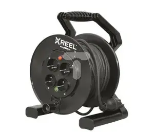 Кабельный барабан PCE XREEL 40 м, H05RR-F 3x2.5, 4 розетки Schuko, 230 В, IP20