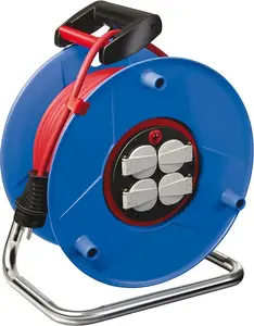Кабельная катушка Brennenstuhl Garant Bretec 25 м, 4 розетки 230 В, красная