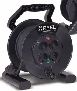 Кабельный барабан PCE Xreel 20 м, 4 розетки, 3x2,5 мм², IP20
