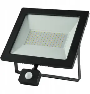 V-tac GW-0017 LED Floodlight 100W 11500lm 4000K with Motion Sensor IP44 Black