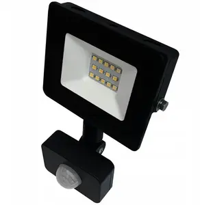 BEMKO KASTEL LED Floodlight 10W 4000K 800lm IP65 with PIR Motion Sensor Black