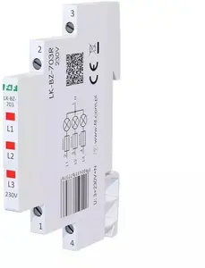 FF LK-BZ-703R 3-Phase Modular LED Indicator Lamp with Protection, Red, 230V