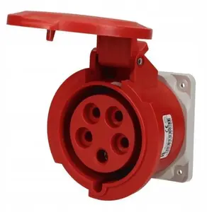 Spamel SP23373 Straight Panel-Mounted Socket 32A 5P 400V IP54