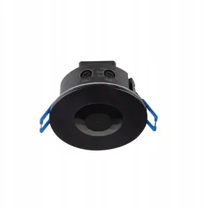 Kanlux MERGE-WT-O-B/B PIR Motion Sensor, 360°, 1200VA, Max 8m, IP65/20, Recessed, Black