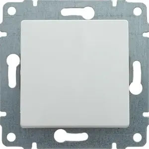 KOS Vena Single Light Switch, White