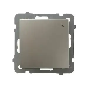 Ospel ŁP-3G/m/45 Single Staircase Switch, Satin Steel, 10A 250V