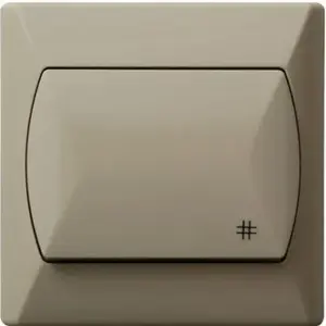 Ospel ŁP-4A/01 Akcent Cross Switch, 10A 250V, Beige
