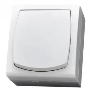 Ospel ŁNH-1N/00 Hermetic Single Switch, 16A 250V, IP44, White
