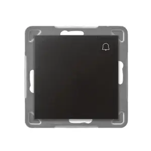 Ospel Impresja ŁP-6Y/m/50 Single Bell Push Button, Anthracite, 10A 250V, IP20
