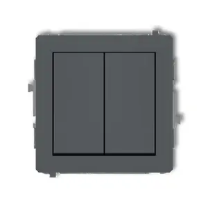 Электрический выключатель Karlik 28DWP-2, графитовый, 250В 10А, IP20/IP44