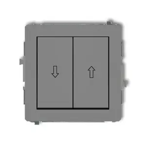 Karlik 27DWP-8 Shutter Switch, 10A 250V, Grey