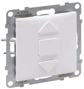 Legrand Suno Roller Shutter Control Switch 6A White