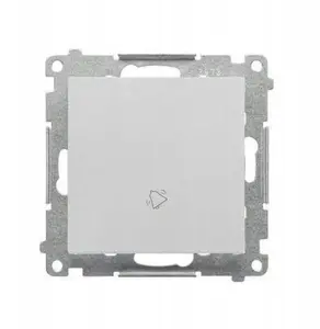 Kontakt-Simon Simon 55 Bell Push Button Module, 10 AX, 250 V, Quick Connect, Matte Aluminum