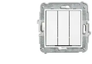 Механизм тройного выключателя Karlik ICON белый IWP-7