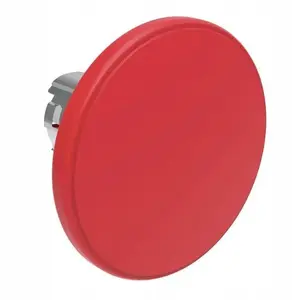 Lovato Electric LPSB6164 Mushroom Head Push Button, Metal, Spring Return, Red, 60mm