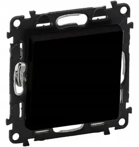 Legrand Valena Life 1-way switch, 10AX 250V, black