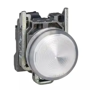 Schneider Electric XB4 White Pilot Light, 22mm, 240V, IP54