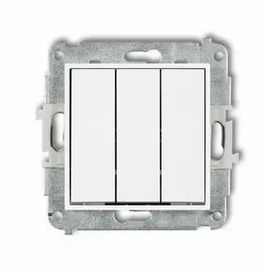 Karlik MINI 25MWP-7 Triple Switch Mechanism, Matte White