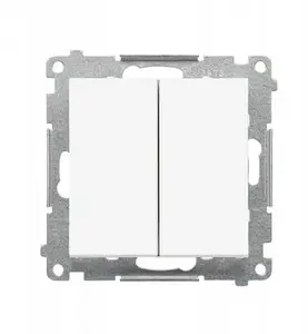 Kontakt-Simon Simon 55 Quadruple Push Button Module, 10 AX, 250 V, Matte White