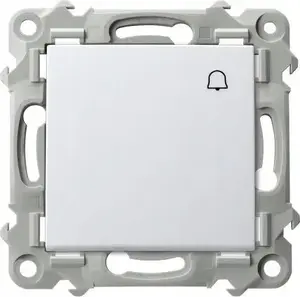 Ospel Szafir ŁP-6Z/m/00 Bell Push Button Switch, White