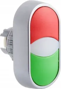 Spamel SP22-2KL-Z/C Double Push Button Actuator 22mm Spring Return Green-Red