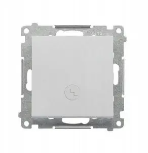 Kontakt-Simon 55 Staircase Switch with LED Backlight, Quick Connectors, Matte Aluminum
