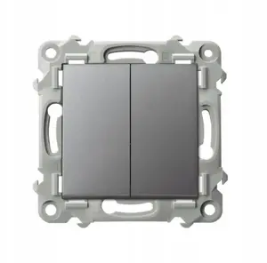 Ospel SZAFIR ŁP-10Z/m/70 Double Staircase Switch, Matte Grey