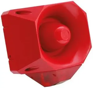 Оптико-акустический оповещатель Eaton Asserta MIDI, 230В AC, 108дБ, красный, IP66