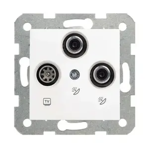 Viko KARRE TV/SAT/SAT End Antenna Socket White