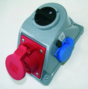 PCE Combopol Installation Set 16A 5P + 2x2P+Z with 0-1 Switch