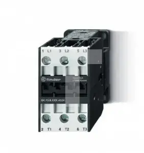 Finder 6K.13.8.024.4324 Power Contactor, 3 NO Contacts, 24A, 400V AC3, 24V AC Coil