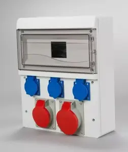 Tarel 6635-000 Power Distribution Box 2x16A 400V 5P and 3x16A 250V 13-Module IP44