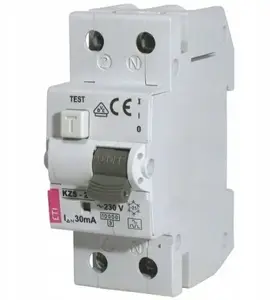 Дифференциальный автомат Eti-Polam KZS-2M, 2P, 10A, характеристика C, 0.03A, тип A
