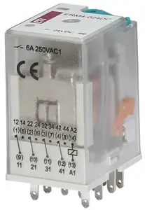 Eti-Polam ERM4-024DC 4-Pole Relay 24V DC