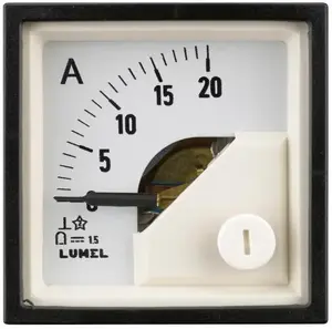 Lumel MA16 Analog Ammeter 48x48mm 25A IP65