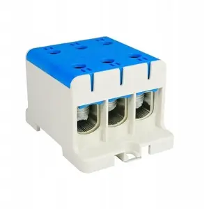 Распределительный блок ELEKTROPLAST WLZ35/3x95/n трехполюсный для кабелей AL/CU до 95 мм2, синий