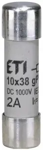 Eti-Polam CH10 Cylindrical PV Fuse Link 10x38mm 2A 1000V DC gPV