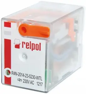 Relpol R4N rūpnieciskais relejs 4P 230V AC AgNi