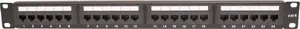 TKH CCAS-PA6-24UTP 19-inch 1U 24-Port Cat.6 UTP Patch Panel Black
