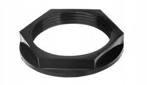 Ergom PG29 Polyamide Locknut, Black
