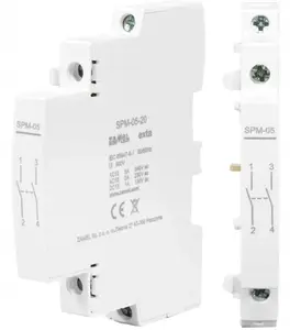 Zamel SPM-05-20 Auxiliary Contact for EXTA STM Contactors, 5A, 2NO