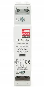 KOOP Elektro IS25-1-20 Modular Contactor 25A 2NO 230V 1-Phase