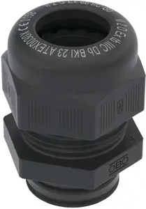 Bettermann VTEC EX M25 Polyamide Cable Gland, IP68, Black