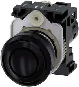 Siemens SIRIUS ACT 3SU1200-6KF10-1AA0 Acoustic Signal Device, 230V AC, 80dB, 2.4kHz, Black
